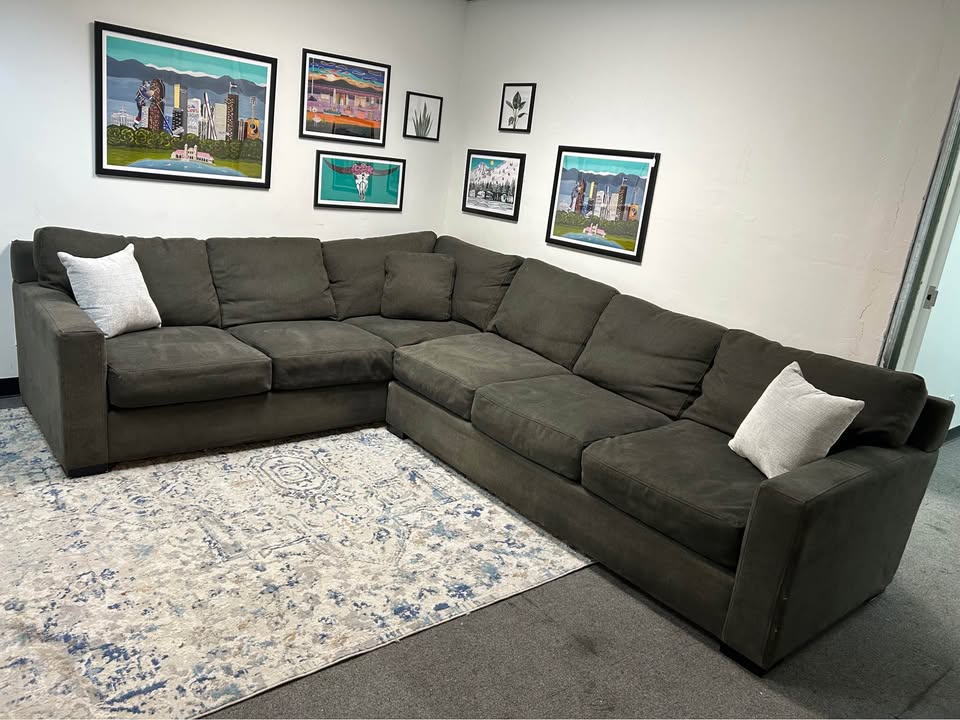 Modern Dark Gray L-Shaped Sectional