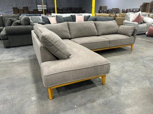 Macy’s 113” Jollene 2-Pc Fabric Sectional (Slate Gray)