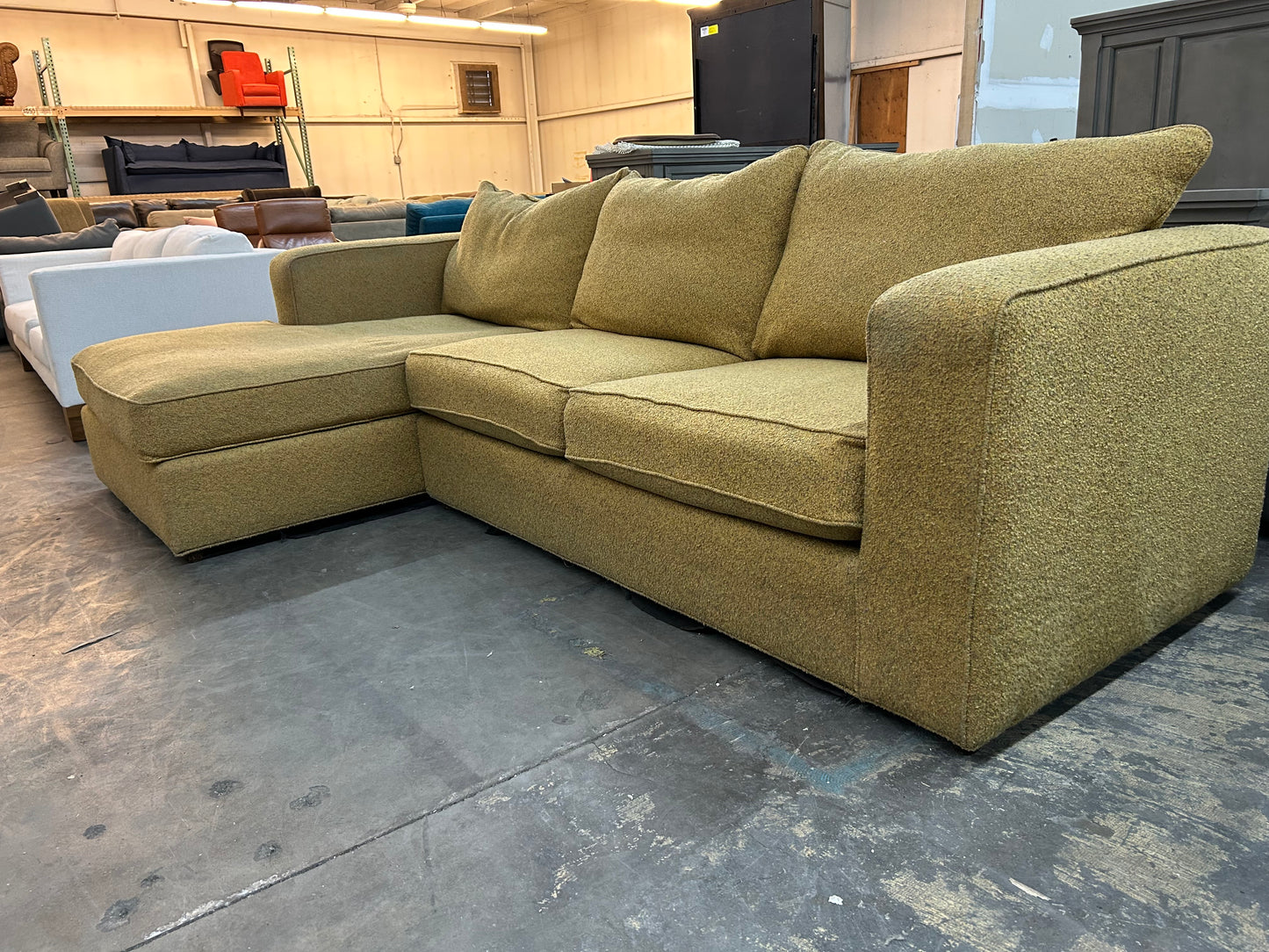 Yellow Chaise Sectional