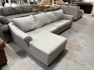 3-Pc Gray Modern Chaise Sectional