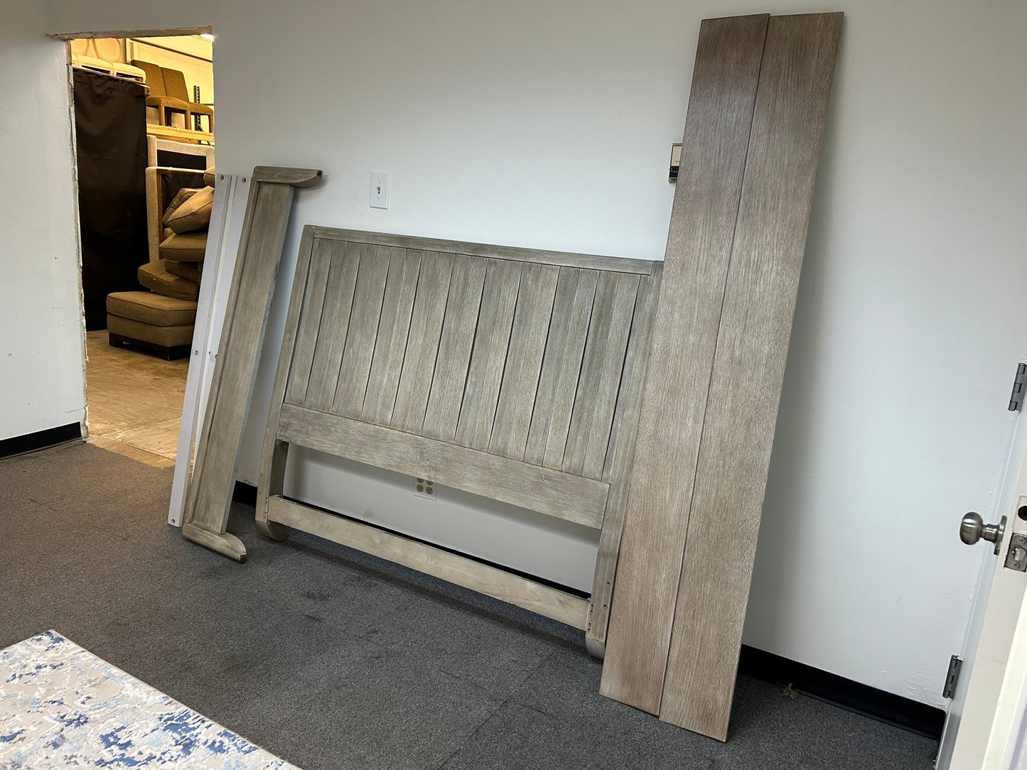 Gray Bassett Furniture Queen Bedframe
