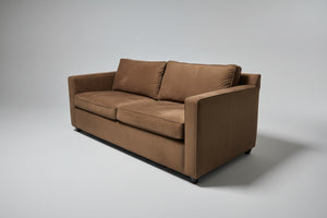 Crate & Barrel 78” Dark Brown Axis Sofa