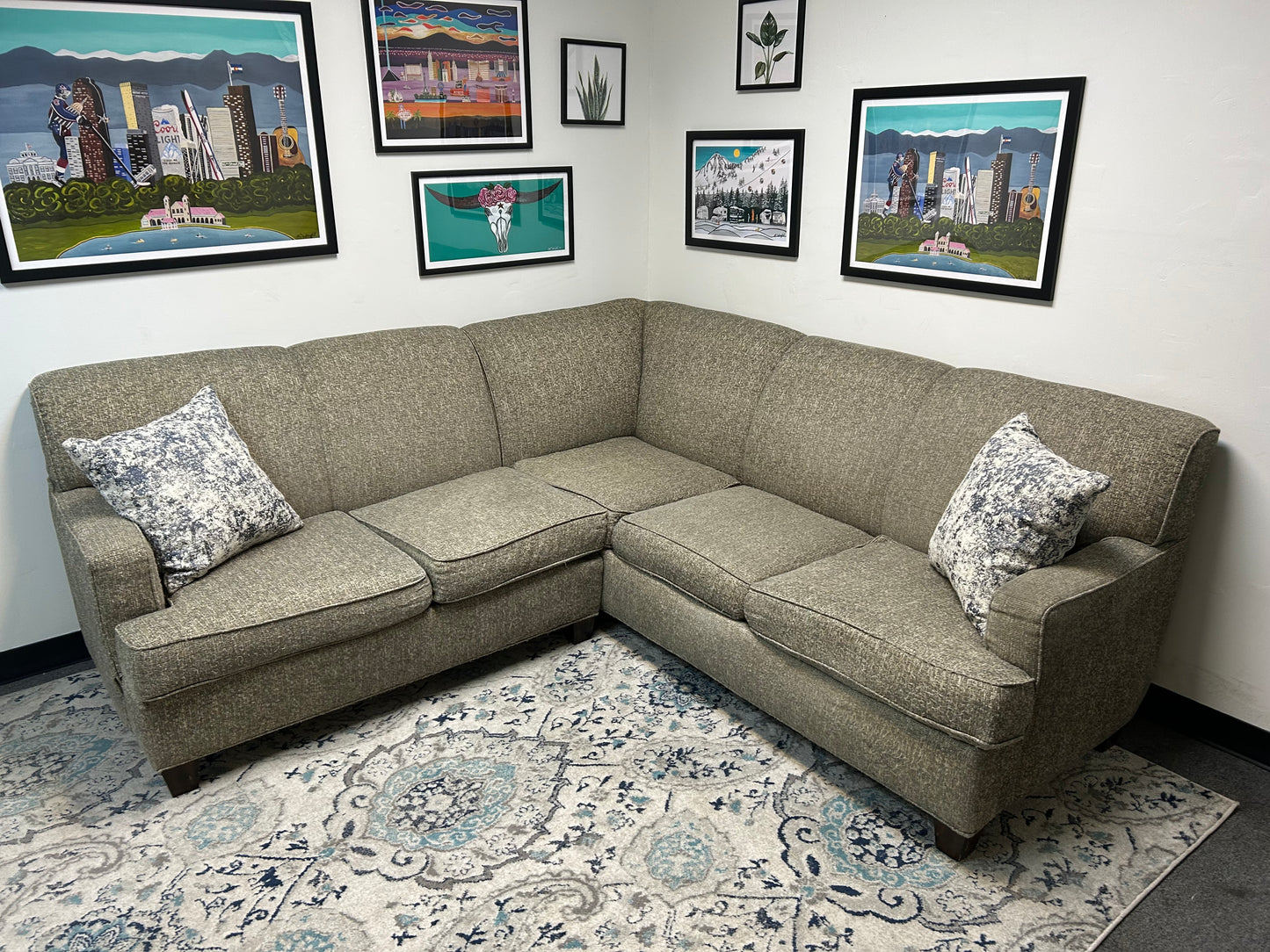 Taupe Flexsteel Sectional