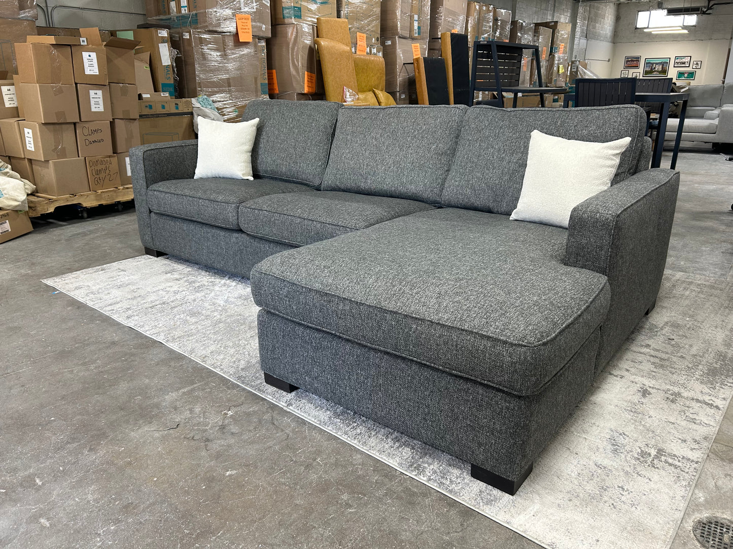 Room & Board Dark Gray Morrison Sectional