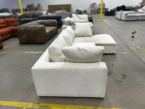 Living Spaces Shuffle II Sofa w/Reversible Chaise (Beige)