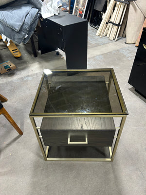 Glass Top MCM Nightstand