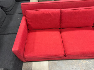 Room & Board 86” Red MCM Sofa