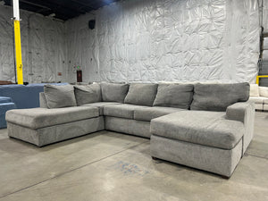 Contemporary Gray U-Shaped Sectional