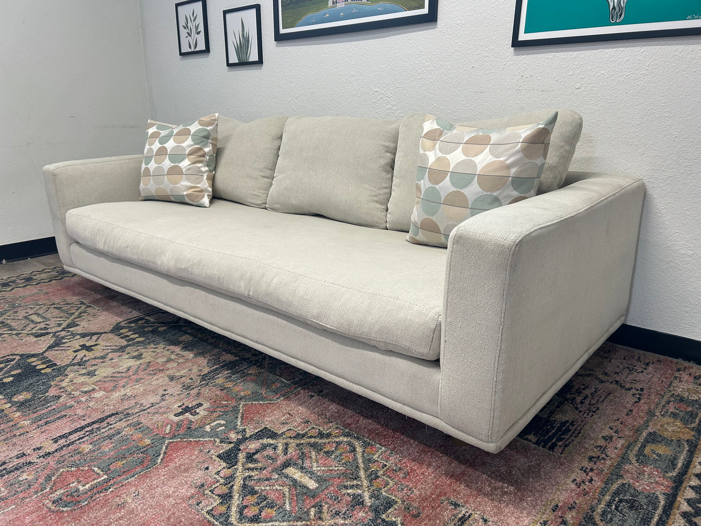 Four Hands Sky Grey 87'' Dom Sofa
