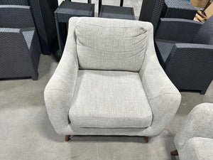 Gray MCM Sofa & Chair Set