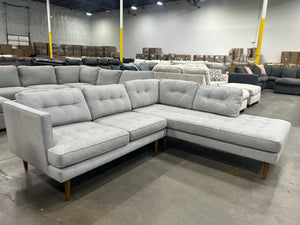 West Elm Peggy Mid-Century Chaise Sectional