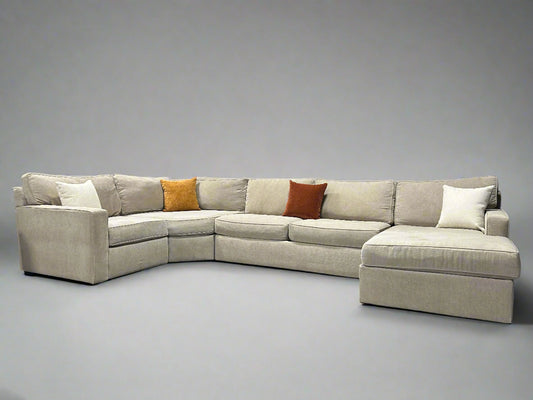 Jonathan Louis Large 4-Pc Beige Chaise Sectional