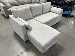 Coddle Luke Trundle Sleeper Sofa w/Reversible Chaise (Beige)