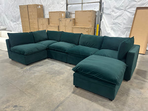 Albany Park Kova Modular U-Shape Sectional (Dark Teal)
