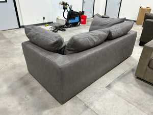 Restoration Hardware Cloud 84” Bench-Cushion Sofa (Charcoal)