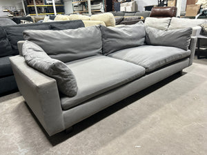 West Elm 92” Harmony Swoop Sofa (Pewter Gray)