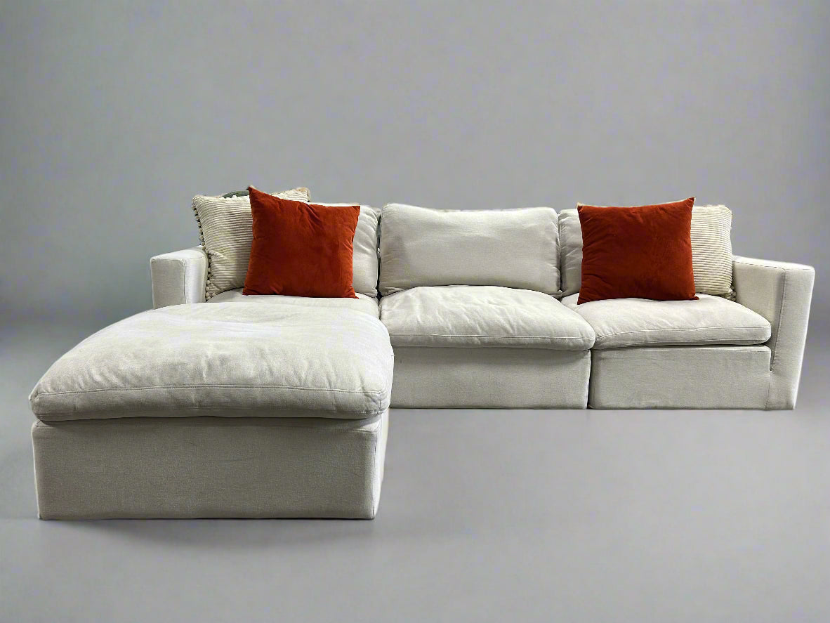 4-Pc Modular Sky Grey Cloud Sectional