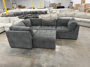 Thomasville Tisdale 5-Piece Modular Sectional w/Storage Ottoman