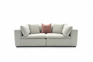 Jackson Furniture 2-Pc Modular Gray Velvet Cloud Sofa