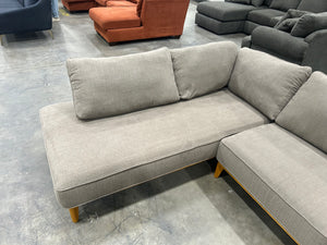 Macy’s 113” Jollene 2-Pc Fabric Sectional (Slate Gray)
