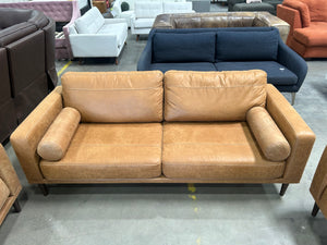 Ashley Tan Microsuede 3-Pc Sofa/Loveseat/Chair Set