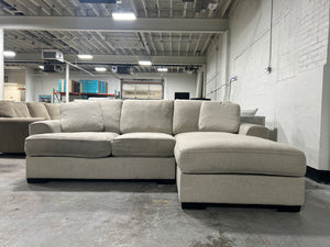 Michael Nicholas Designs Beige 2-Pc Asher Sectional