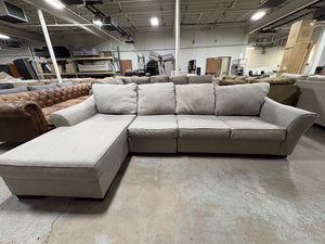 3-Pc Gray Modern Chaise Sectional