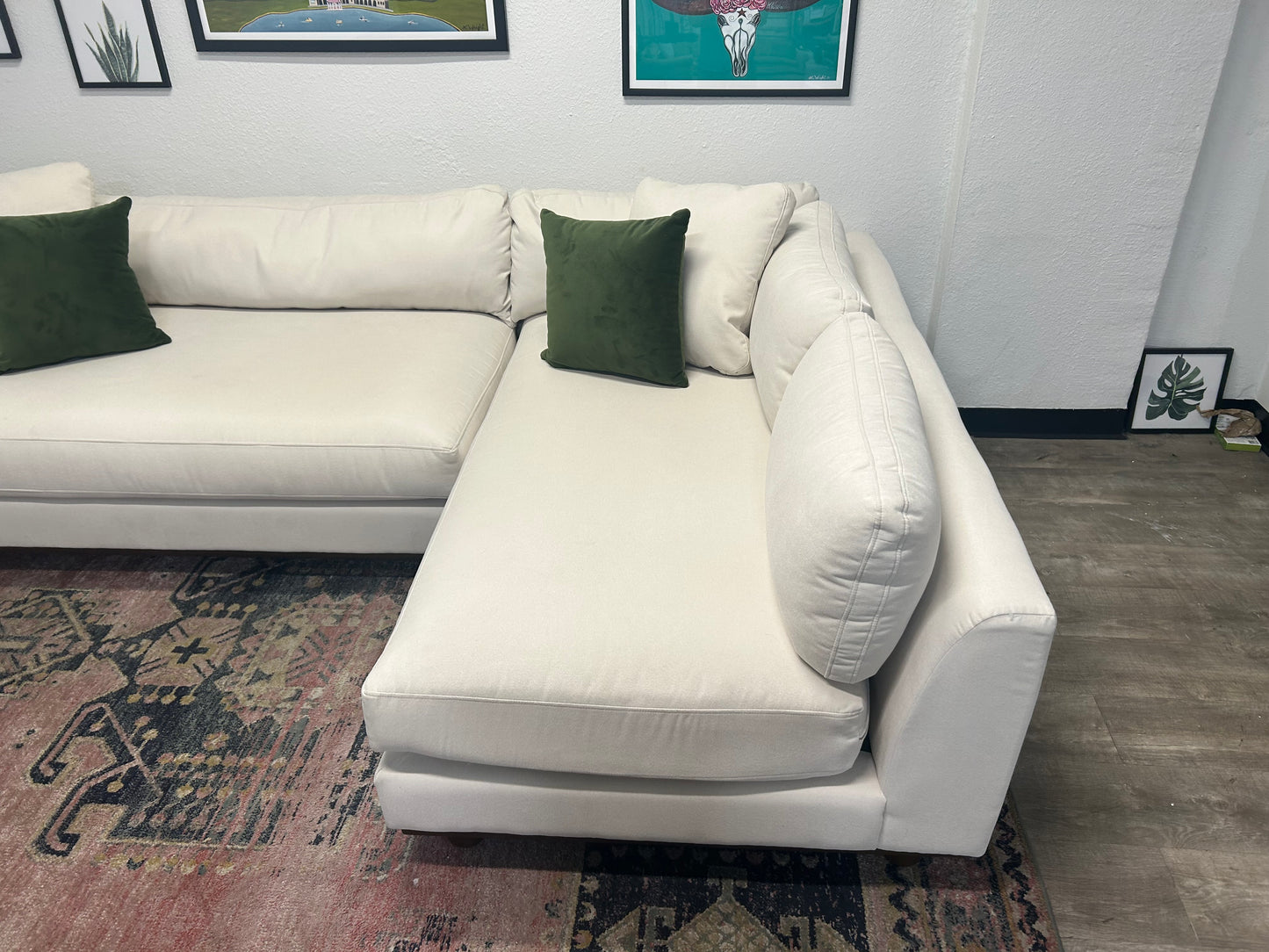 BRAND-NEW Joybird White Miller Sectional