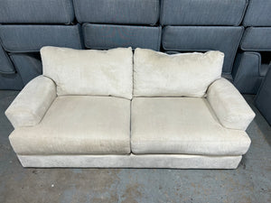Jackson Furniture Cream Chenille Oversize Sofa