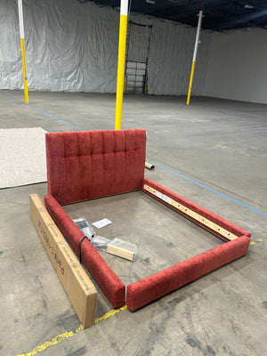 BRAND-NEW Joybird Hughes Full Bed (Crave Berry Hibiscus)