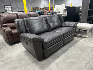 La-Z-Boy Leather Recliner Sofa (Espresso)