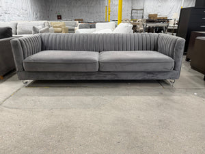 89” Sofa w/ Glass Feet