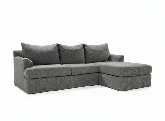 Dark Gray Reversible Chaise Sectional
