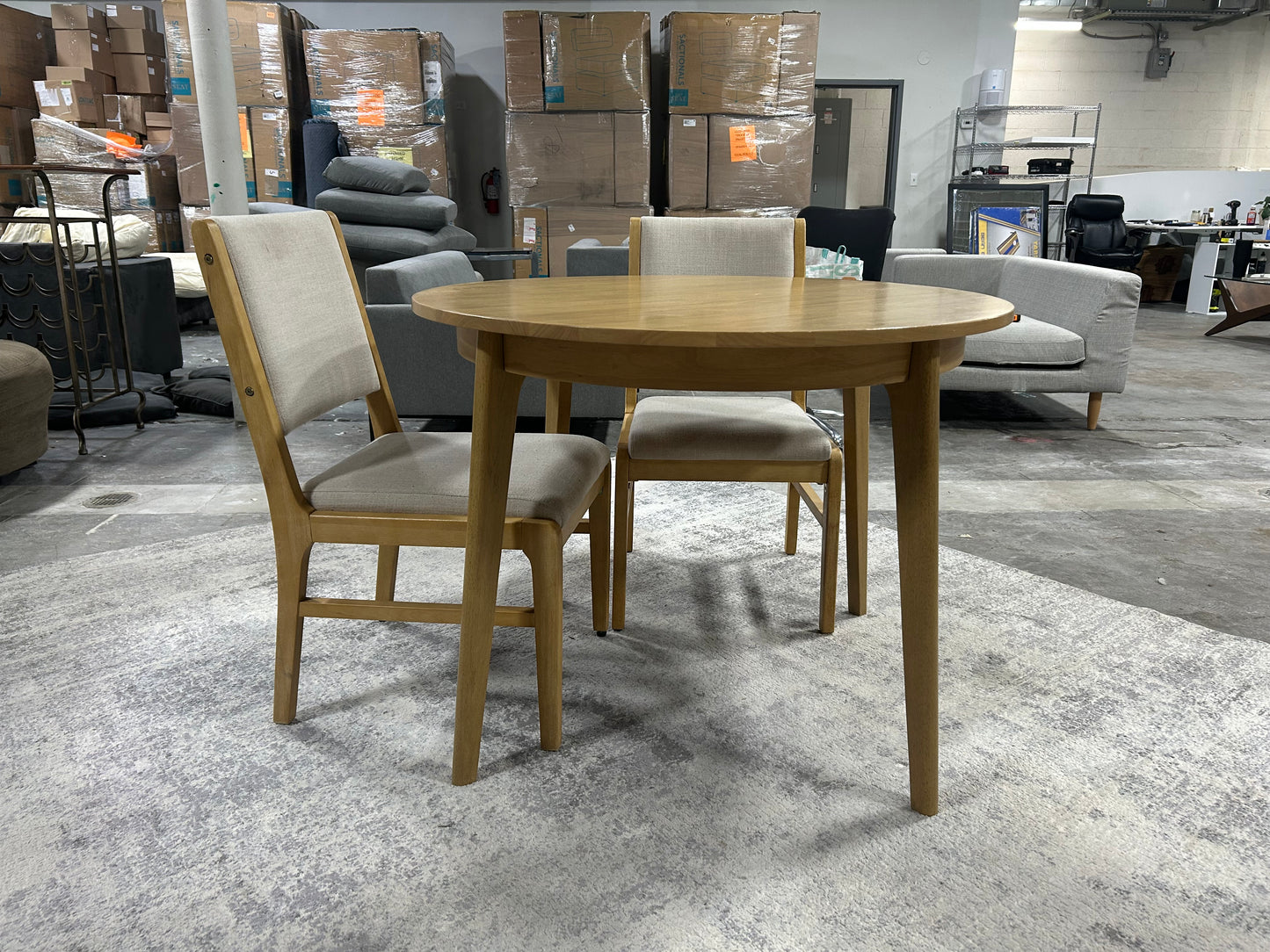 Modern Wood Breakfast Table & Chairs