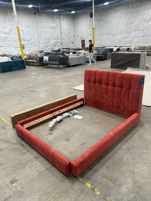 BRAND-NEW Joybird Hughes Full Bed (Crave Berry Hibiscus)