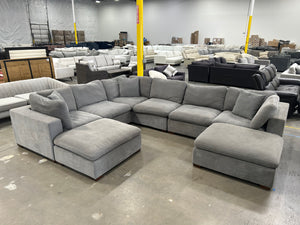 Thomasville Lowell 8-Piece Modular Sectional (Dark Gray)