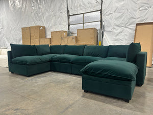 Albany Park Kova Modular U-Shape Sectional (Dark Teal)