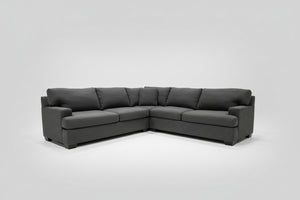 Z Gallerie Dark Gray L-Shaped Sectional