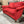 Davis & Shaw Studded Red Loveseat