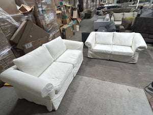 Rowe Furniture 2-Pc White Sofa & Loveseat Set