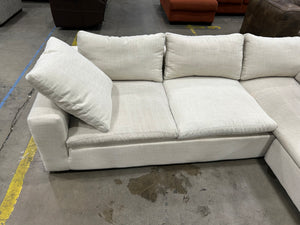 Living Spaces Shuffle II Sofa w/Reversible Chaise (Beige)