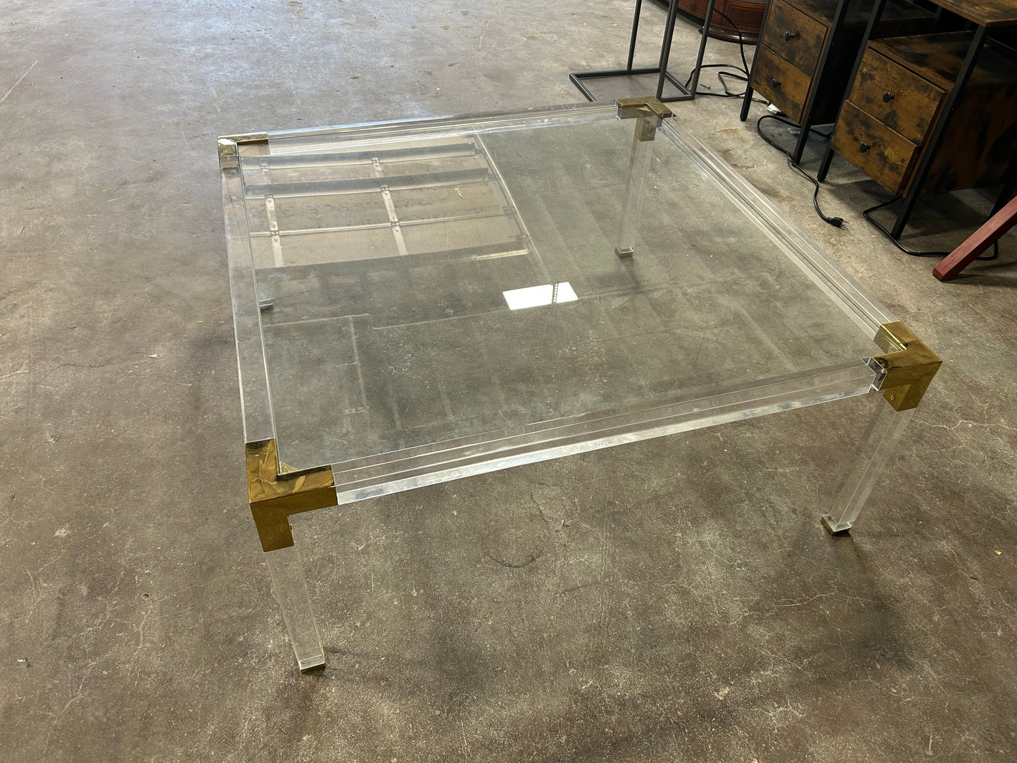 Glass & Acrylic Sentry Coffee Table