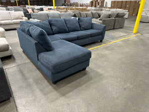 Blue Sleeper Sectional