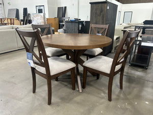 Bayside Furnishings Lathan 48” Round Dining Table & Chair Set