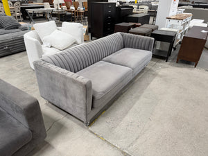 89” Sofa w/ Glass Feet