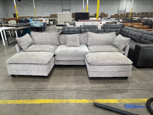 Gray PLUSH Modular Sectional