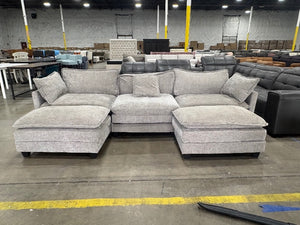 Gray PLUSH Modular Sectional