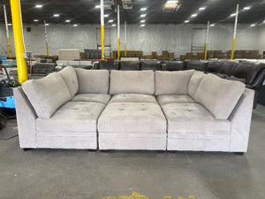 Vaughn 6 Pc Modular Fabric Sectional