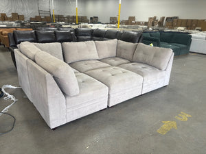 Vaughn 6 Pc Modular Fabric Sectional