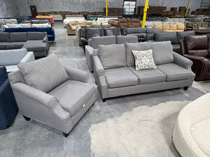 Classic Roll Arm Sofa and Chair Set